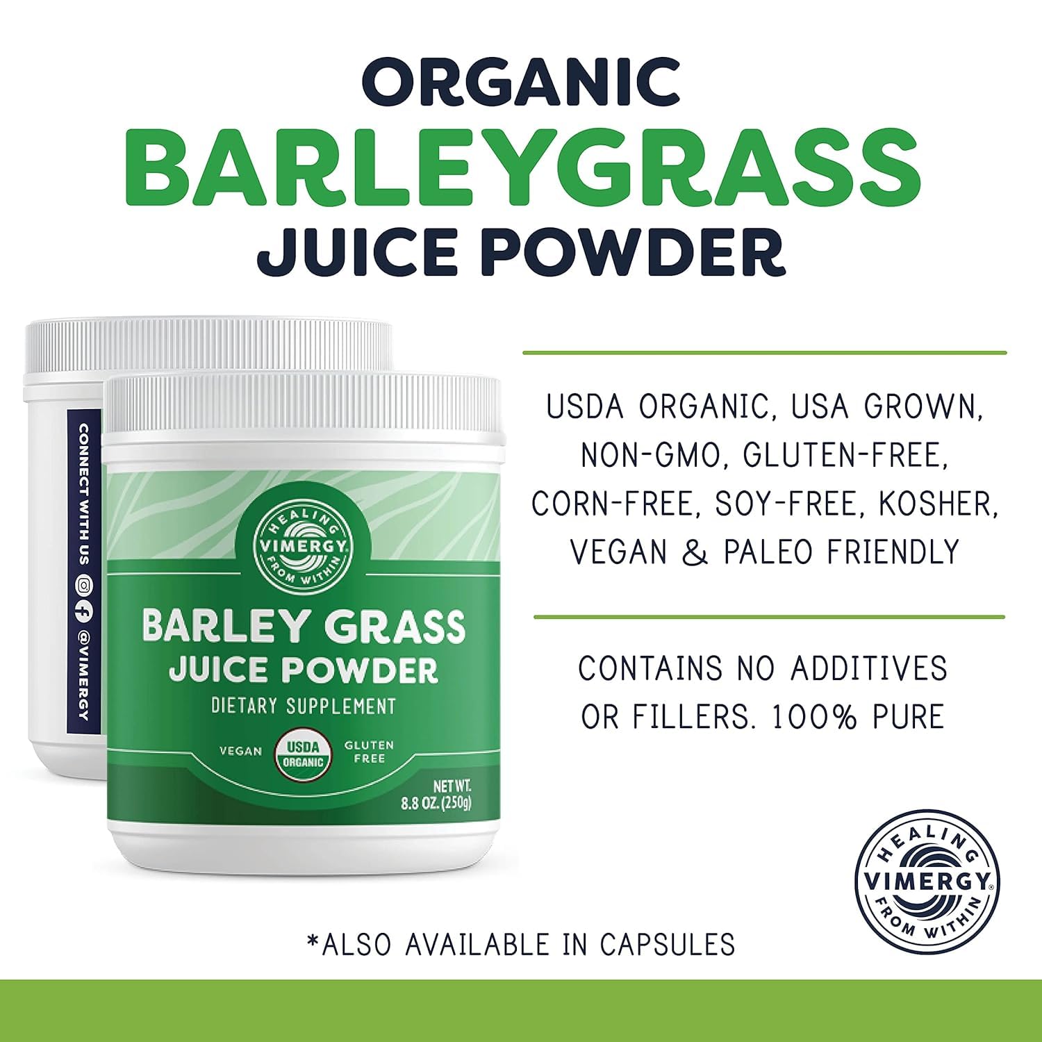 Vimergy Barley Grass Juice Powder
