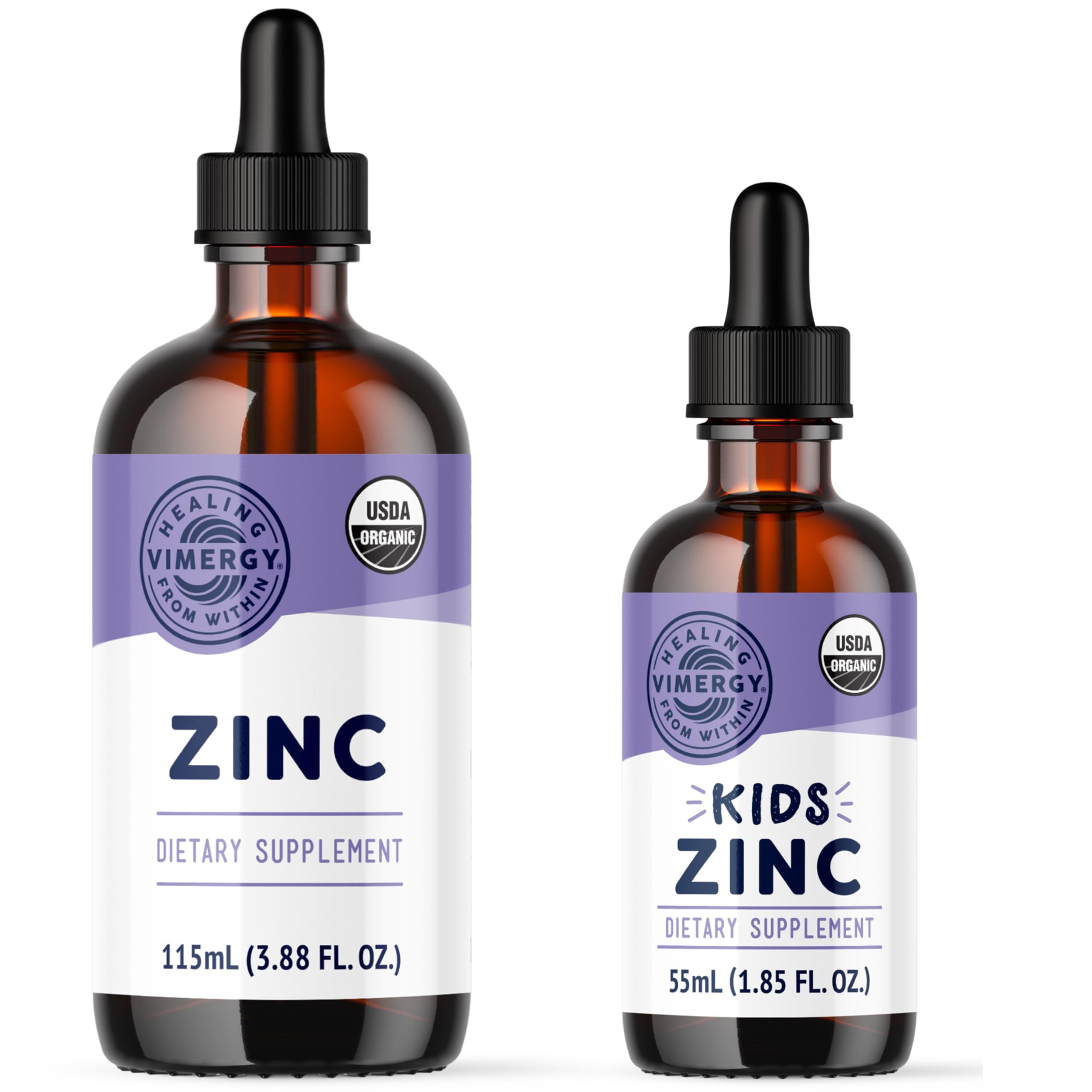 Vimergy Zinc (115mL) and Kids Zinc (55mL) - Bundle