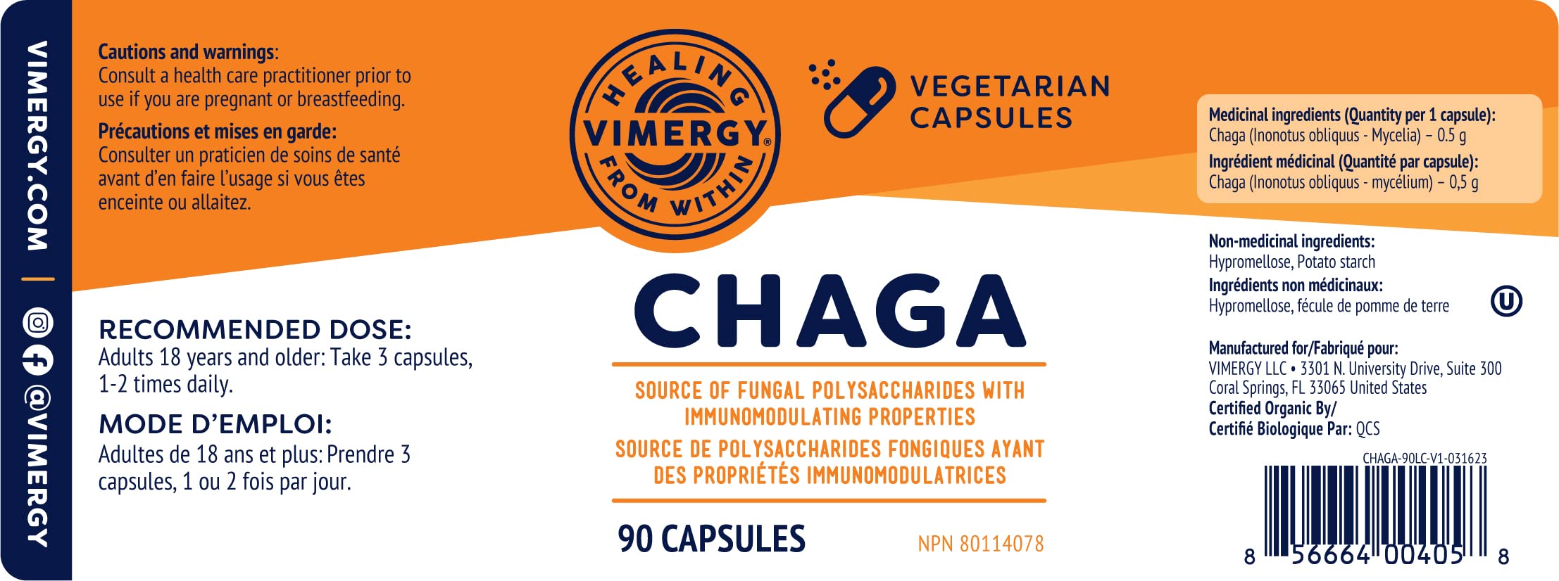 Vimergy Chaga Capsules