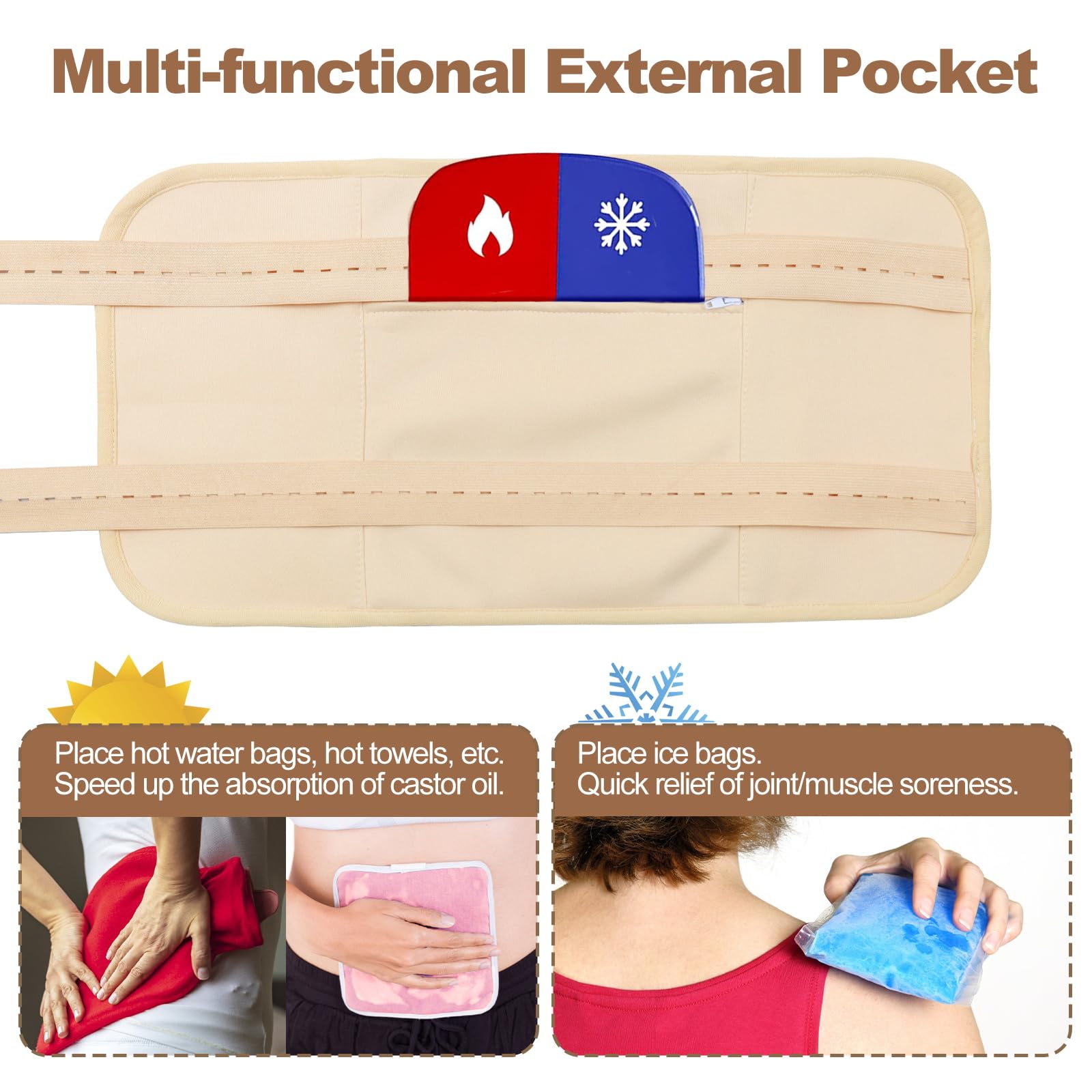 Organic Castor Oil Pack Wrap