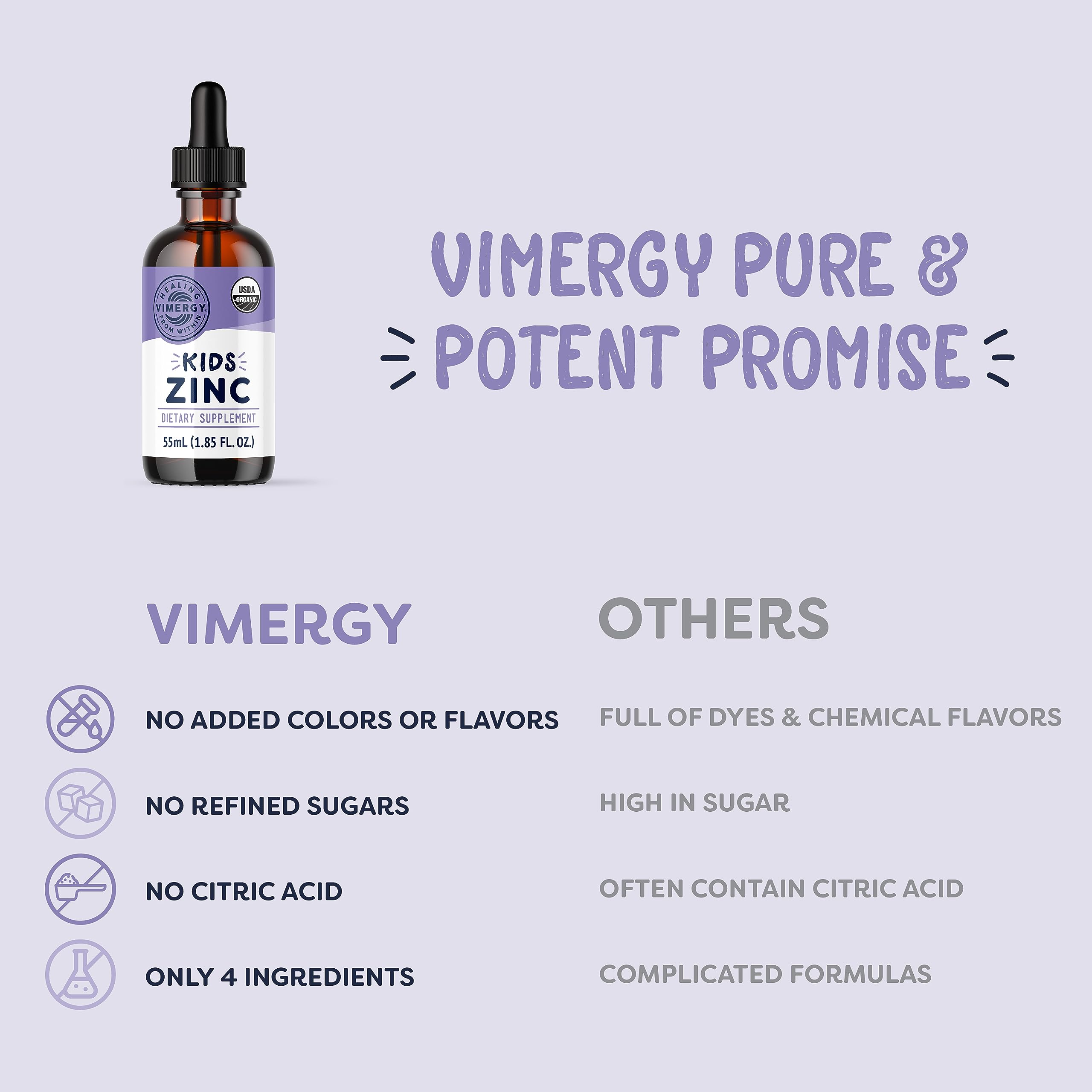 Vimergy Zinc (115mL) and Kids Zinc (55mL) - Bundle