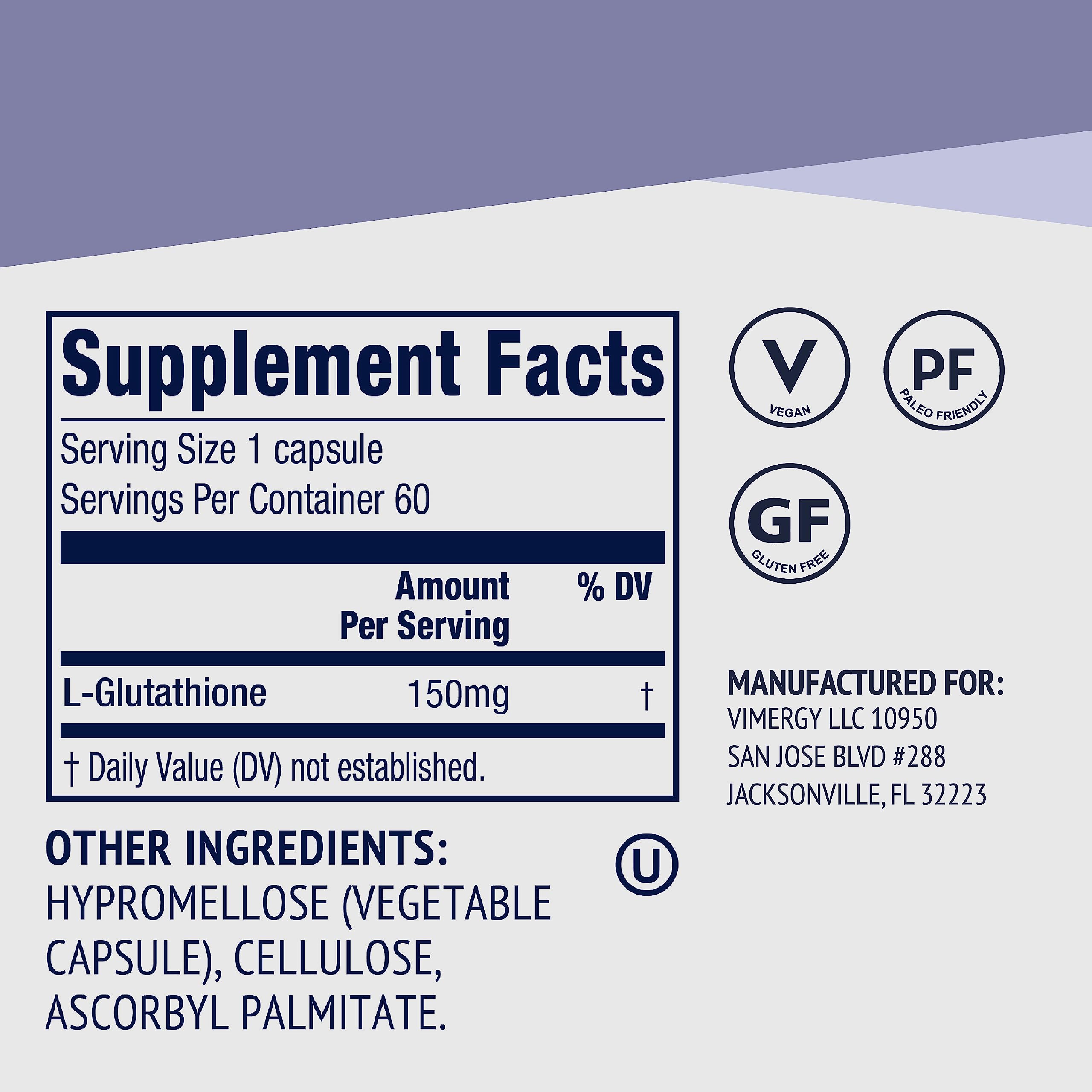 Vimergy Glutathione – Supports Liver Detox*