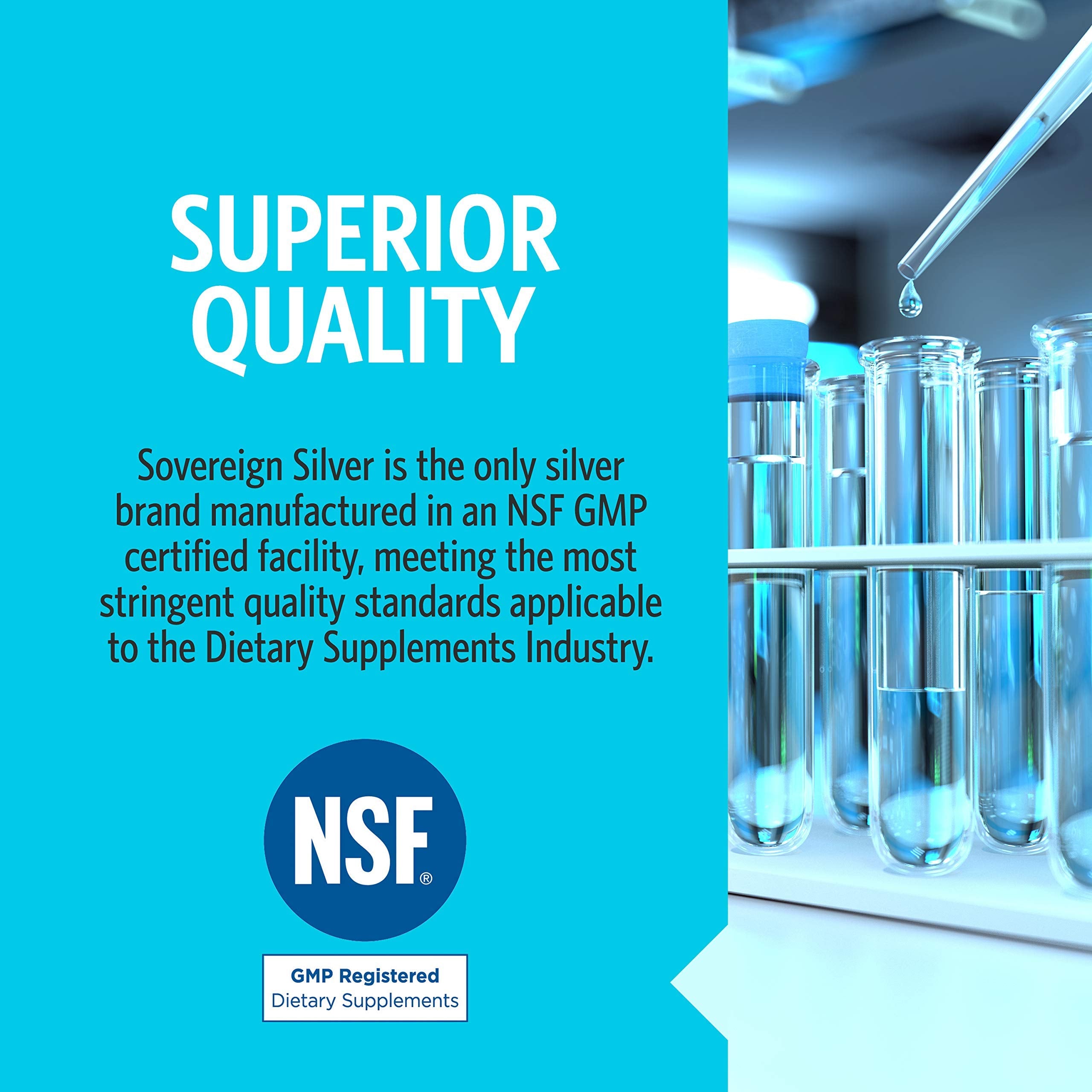 Sovereign Silver Immune Support - Colloidal Silver Mineral Supplement